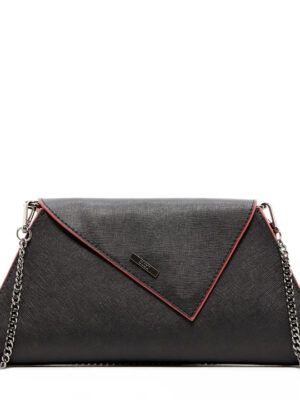 SUSU- Angelica Black Leather Clutch Bag