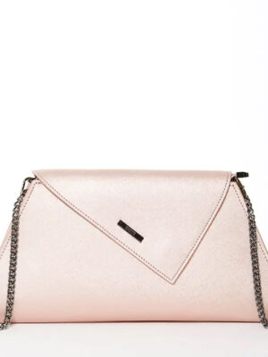 SUSU- Angelica Rose Gold Metallic Clutch