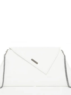 SUSU- Angelica White Leather Clutch Bag
