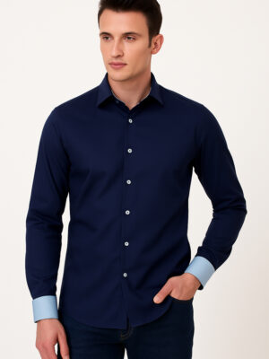 Gravity Homme- Mathew Men's Casual Long Sleeve Shirt