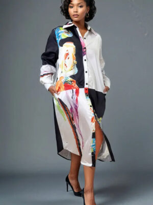 N By Nancy Button Down Dress